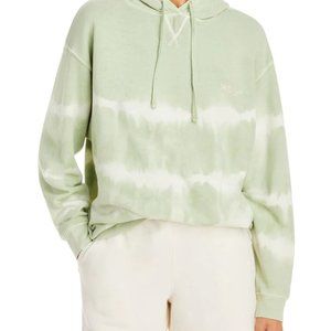 WSLY - The Ecosoft oversized tie-dyed organic cotton-blend fleece hoodie NWOT